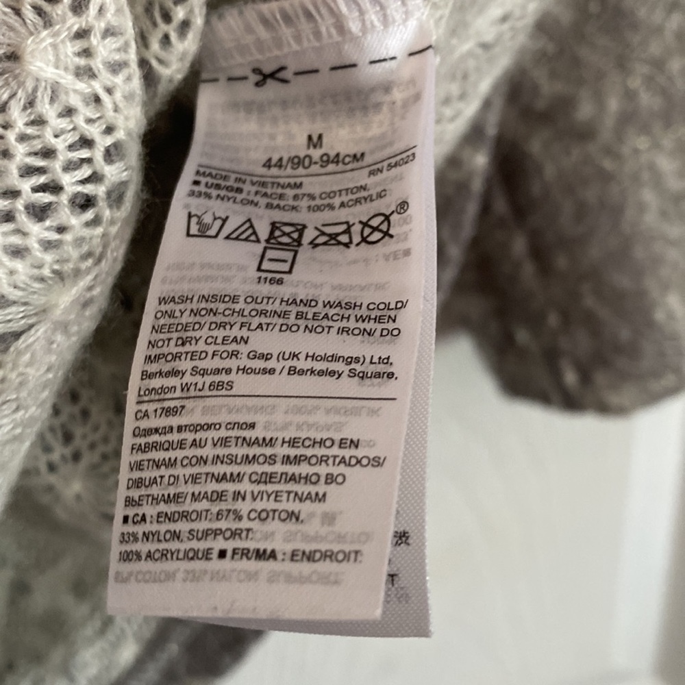 Banana Republic metallic bonded lace top M - Picture 5 of 7